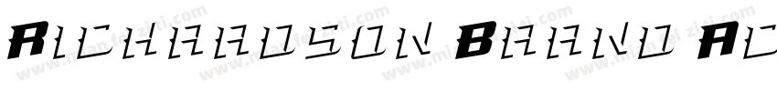 Richardson Brand Acc字体转换